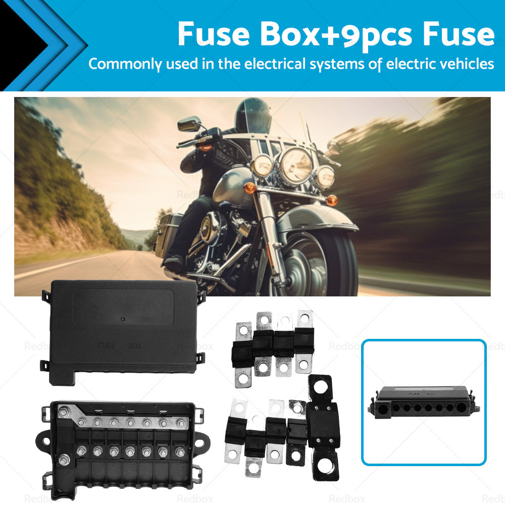 7 Way Multi Fuse Block Box Holder  9PCS 12-32V FUSES INCLUDED Car Auto-0