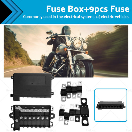 7 Way Multi Fuse Block Box Holder  9PCS 12-32V FUSES INCLUDED Car Auto-0