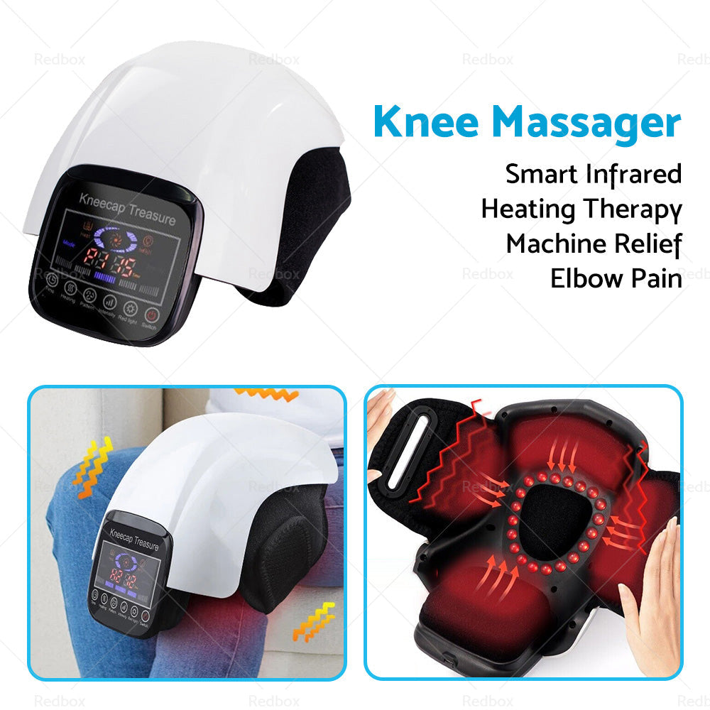 Electric Knee Massager Smart Infrared Heating Therapy Machine Relief Elbow Pain-2