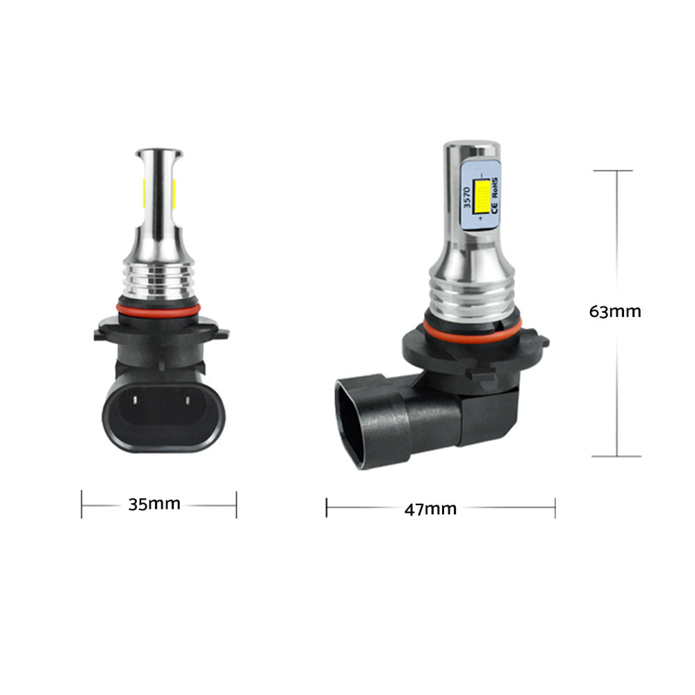 2X HB3 9005 60W 12V Xenon White 6000K Light Car Headlight Lamp Globes Bulbs LED-3