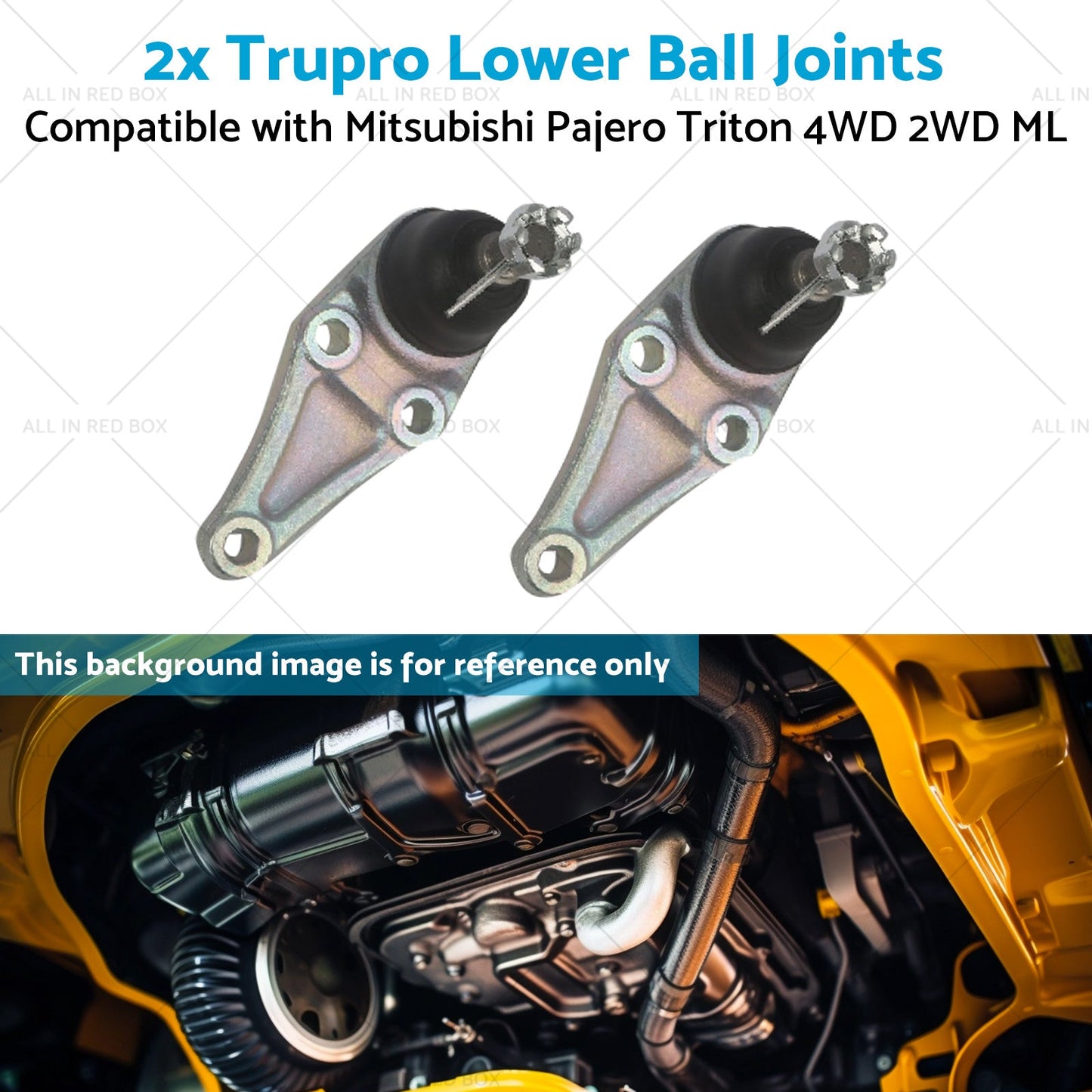 2x Trupro Lower Ball Joints Suitable for Mitsubishi Pajero Triton 4WD 2WD ML-4