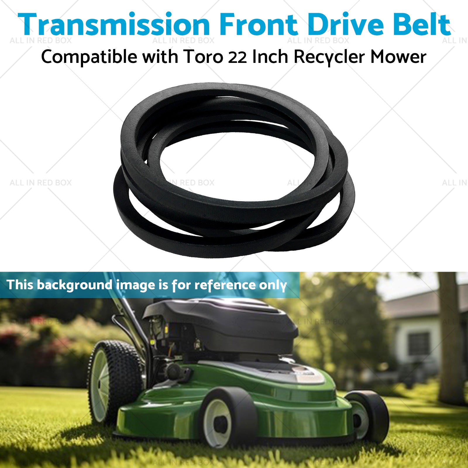 117-1018 Transmission Front Drive Belt Suitable for Toro 22 Inch Recycler Mower-3
