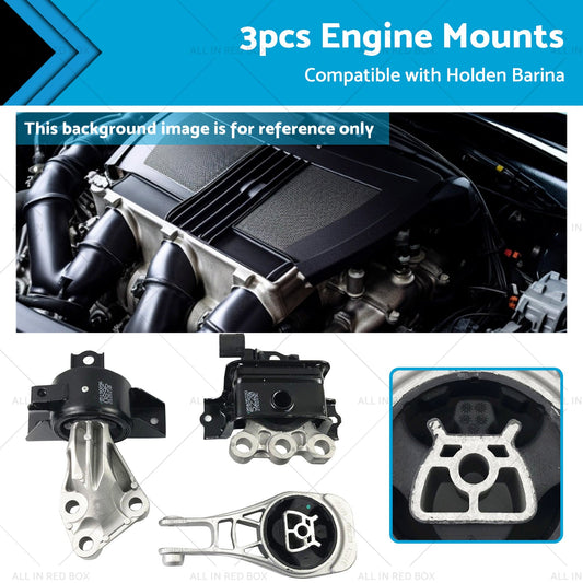 3PCS Engine Mount Suitable For Holden Barina TM 1. 6L F16D4 2011-2019-0