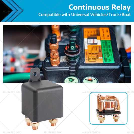 12V DC 250A Continuous Relay Heavy Duty 5 Pin Power Switch for Truck Boat Marine-0