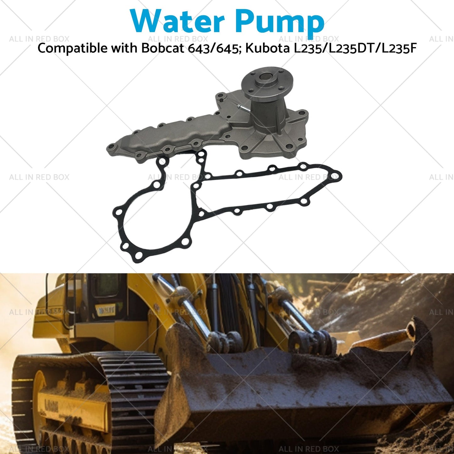 Water Pump Suitable For Bobcat Kubota D1102 D1302 D1402 V1502 V1702 V1902 V2203-3