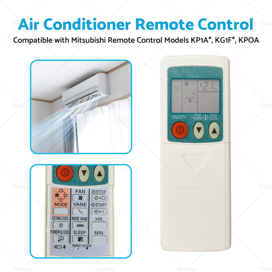 Air Conditioner Replace Remote Control Suitable for Mitsubishi KPOA KP1A* KG1F*-1