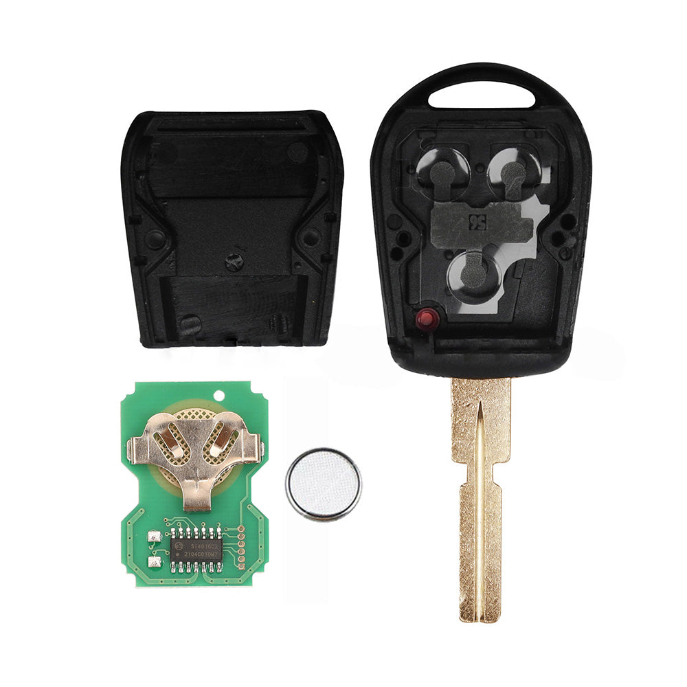 3 Button Complete Remote Key Suitable For BMW E31 / E32 / E34 / E36 / E38 / E39 / E46 / Z3 1990-2005-2