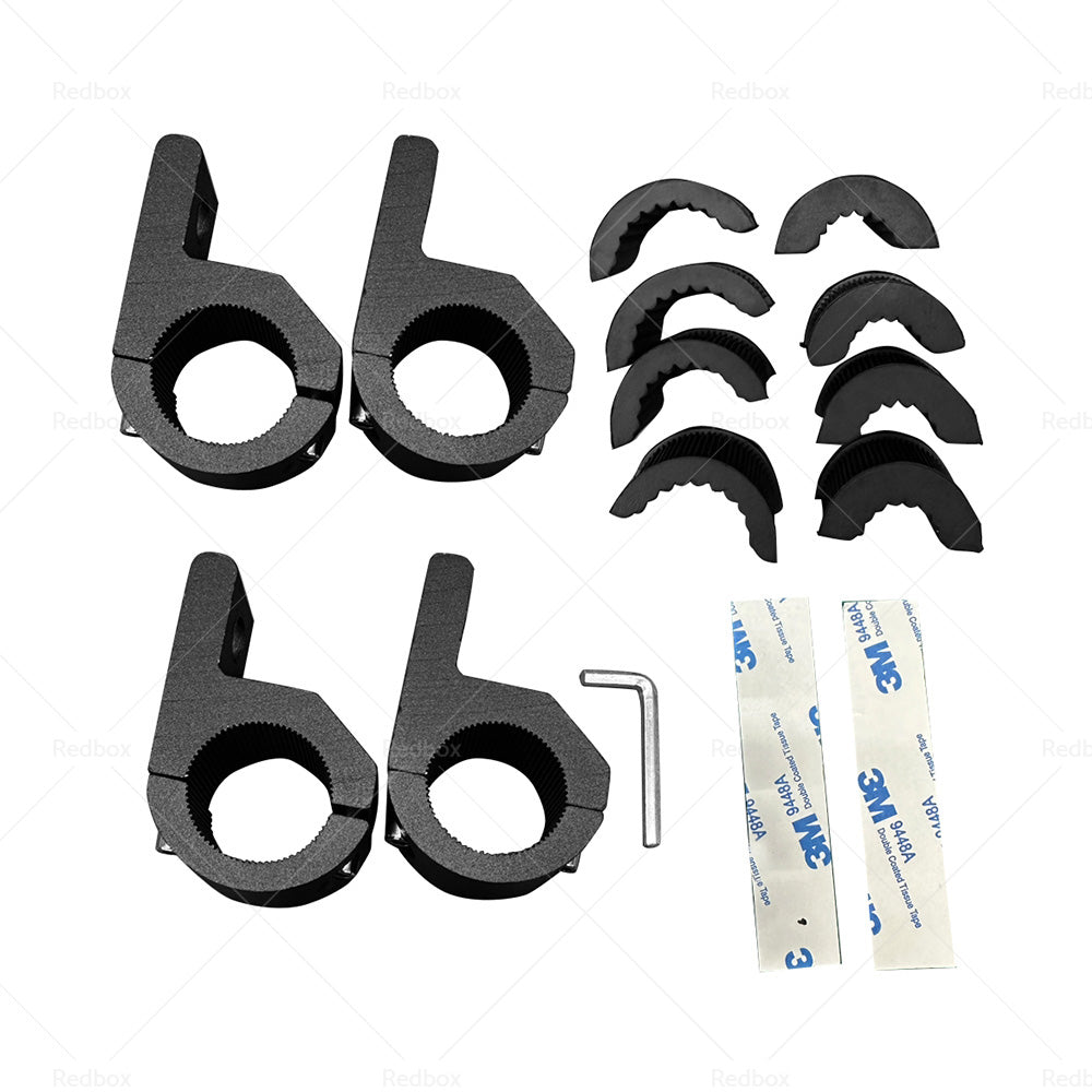 4x19-32mm 1. 2inch Bullbar Pipe Mount Bracket Clamps LED Work Light Bar3 set Insert-1