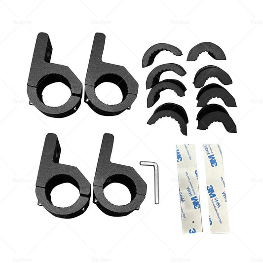 4x19-32mm 1. 2inch Bullbar Pipe Mount Bracket Clamps LED Work Light Bar3 set Insert-1