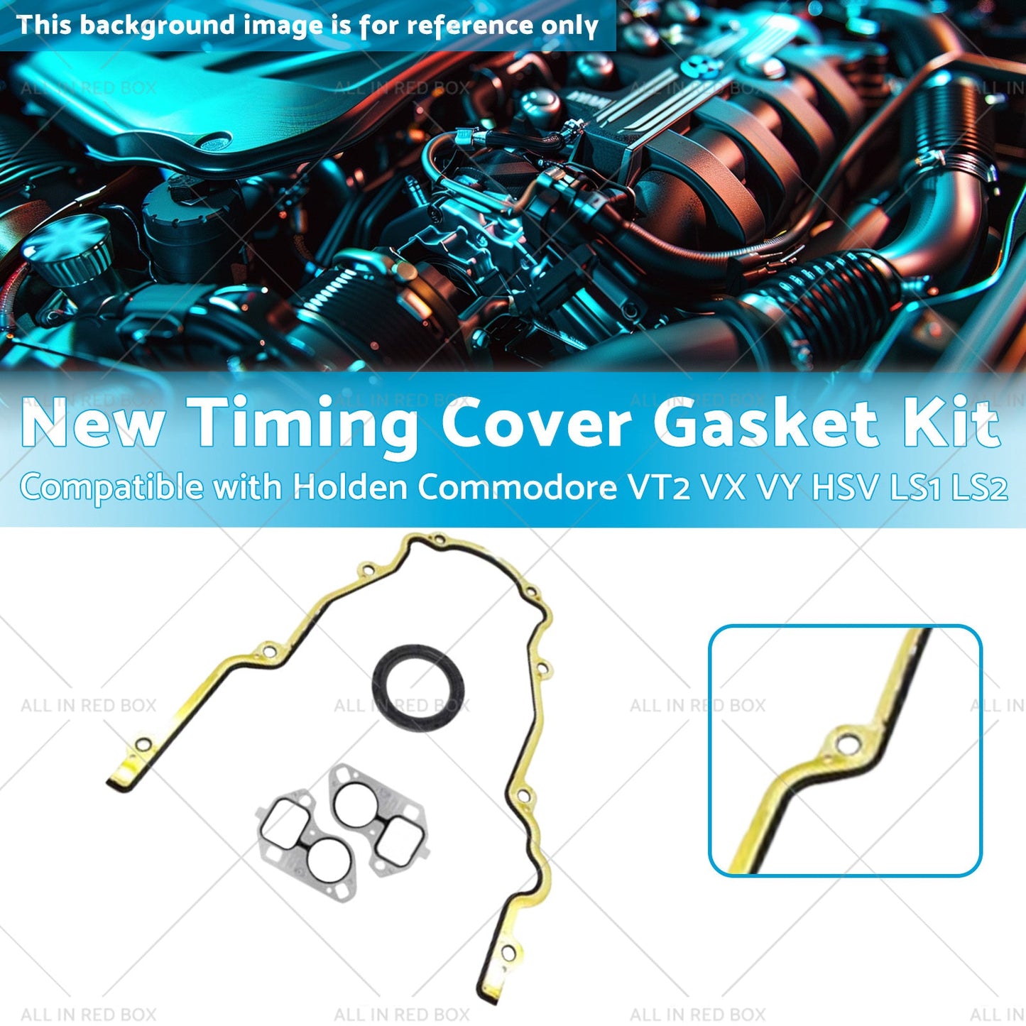 New Timing Cover Gasket Kit Suitable for Holden Commodore VX VY VT2 HSV LS1 LS2-2