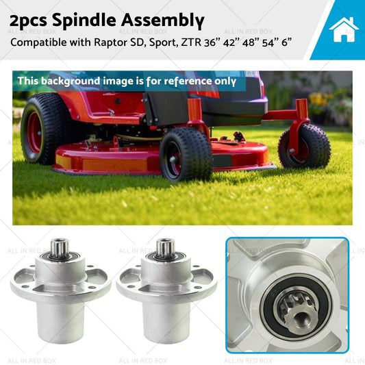 2x Blade Spindle Assembly Suitable for Raptor SD, Sport, ZTR 36'' 42'' 48'' 54''-0