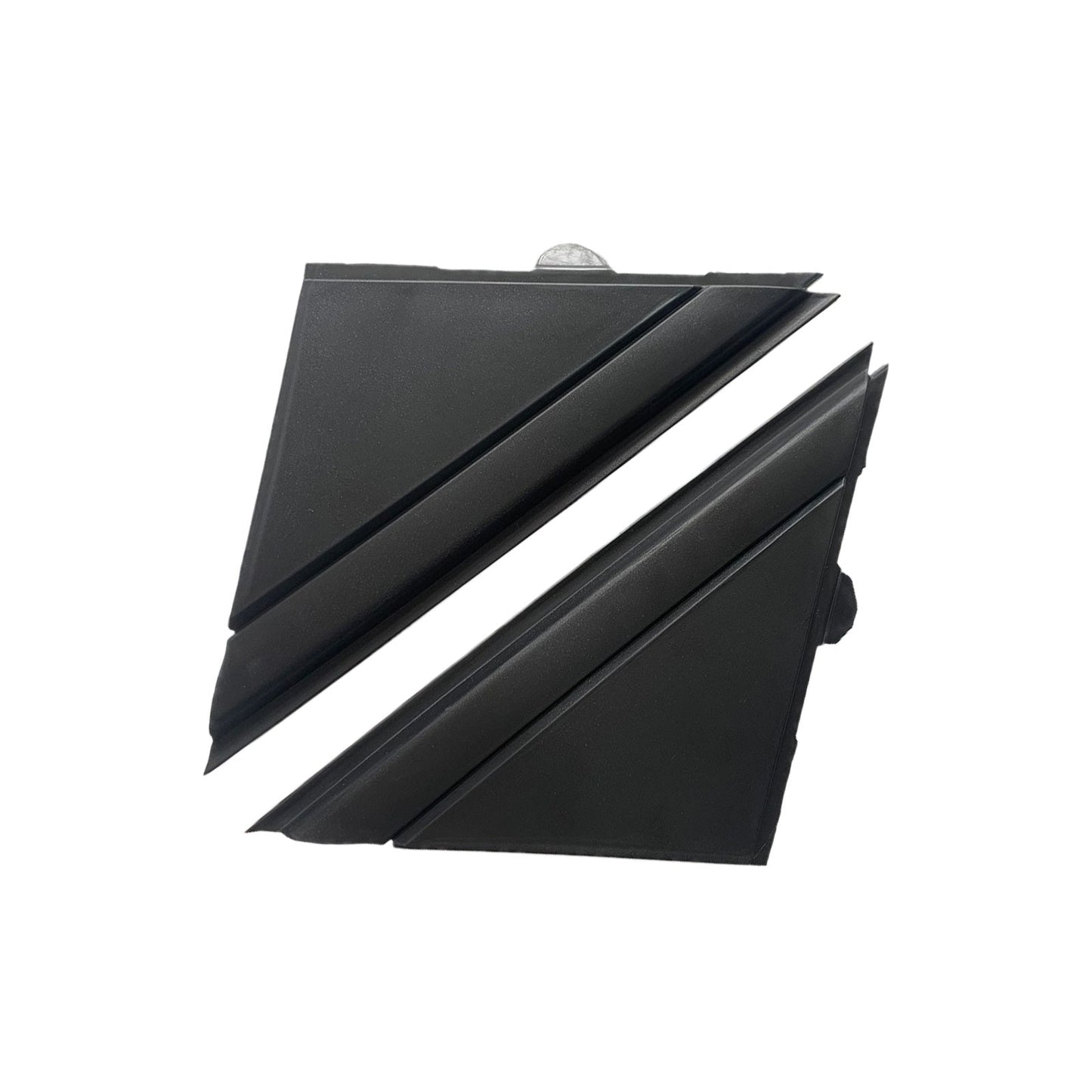 Matte Black Rear Mirror Triangle Trim Plate Suitable For Fiat 500 2012-2019-1