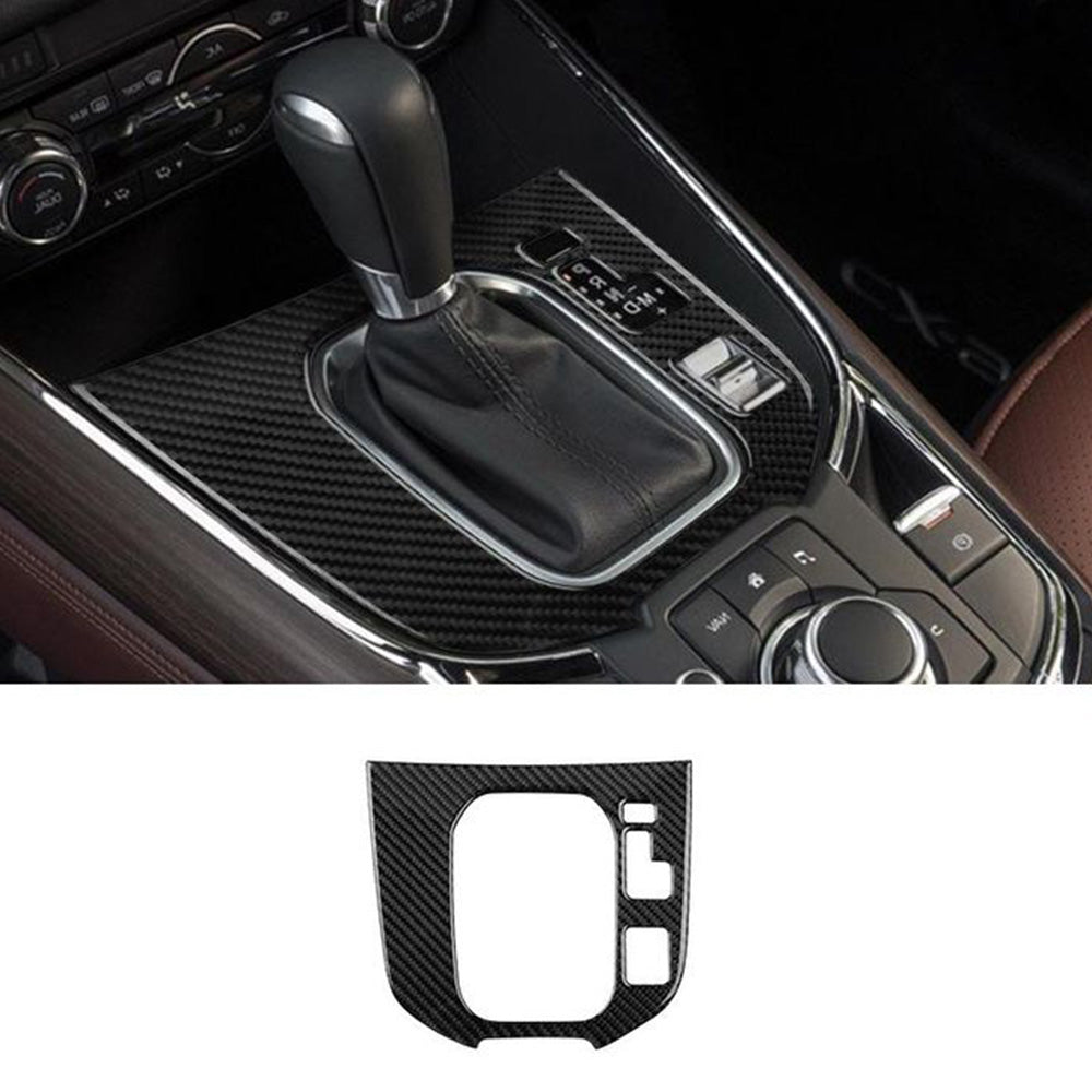 Carbon Fibre Centre Console Gear Shift Cover Frame Suitable for Mazda CX-9 16-22-2