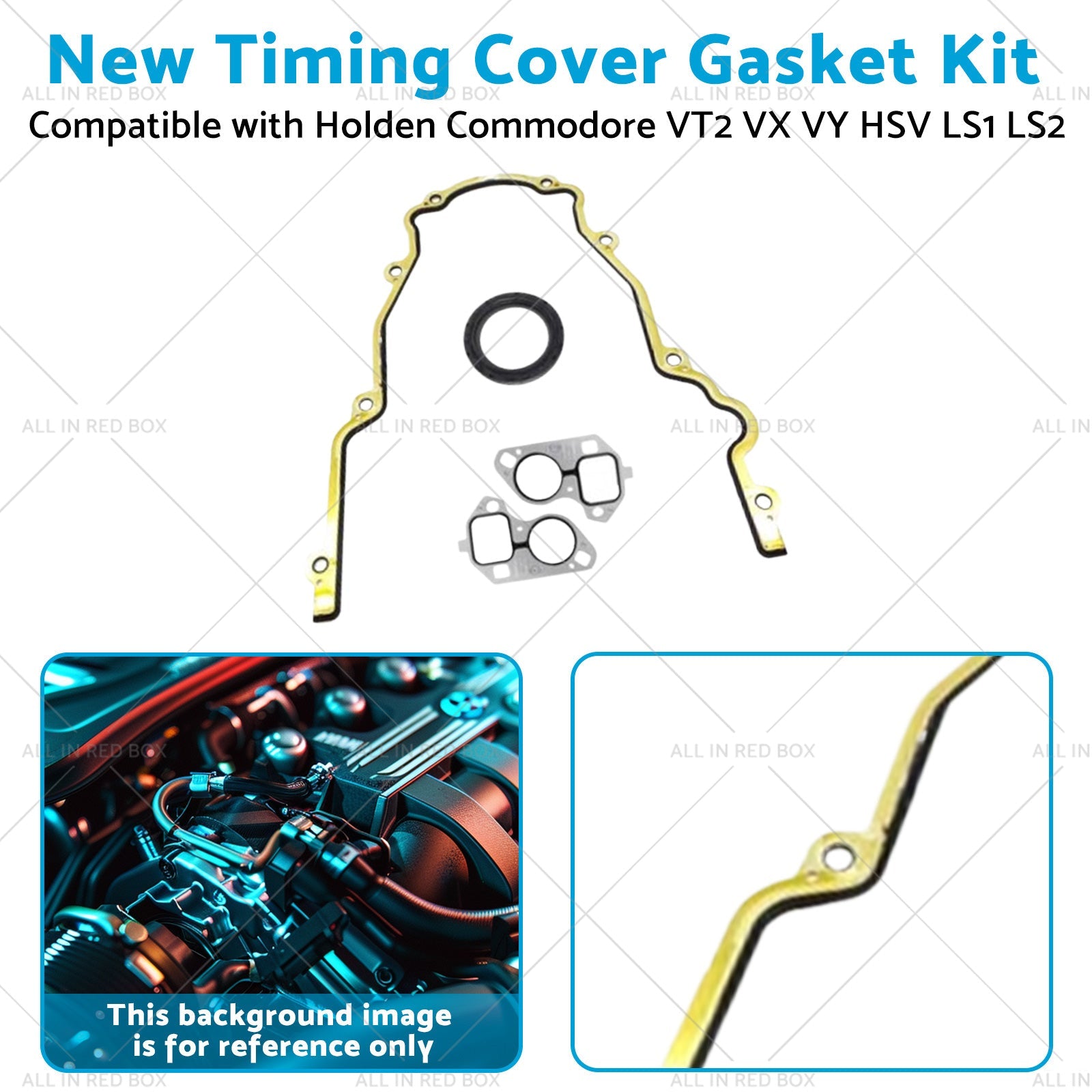 New Timing Cover Gasket Kit Suitable for Holden Commodore VX VY VT2 HSV LS1 LS2-3