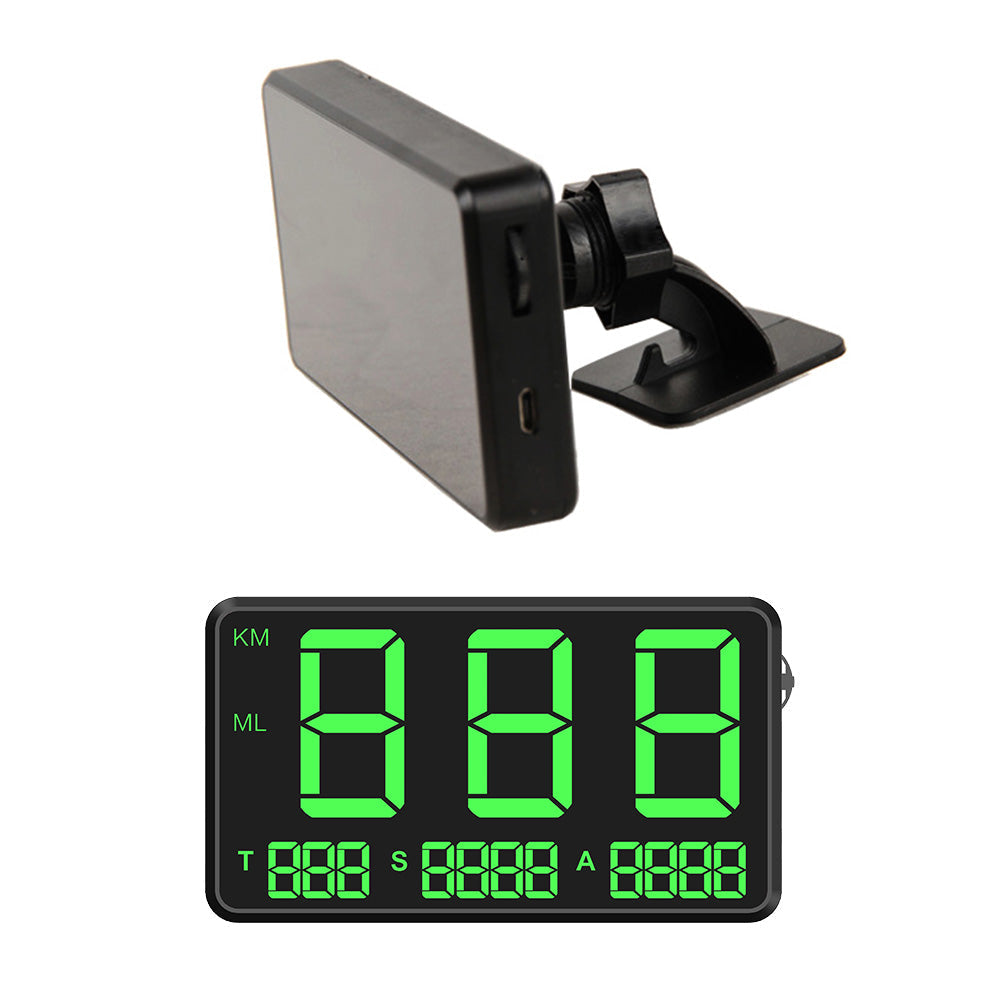 GPS Head Up Display Speedometer Odometer Digital Speed MPH with Over Speeding Alarm-0