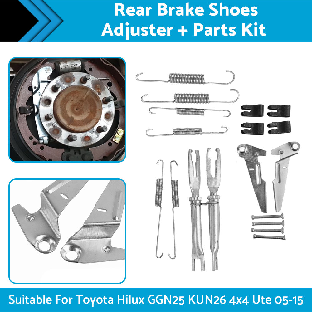 Rear Brake Shoes AdjusterParts Kit Suitable ForToyota Hilux GGN25 KUN26 4x4 Ute-3