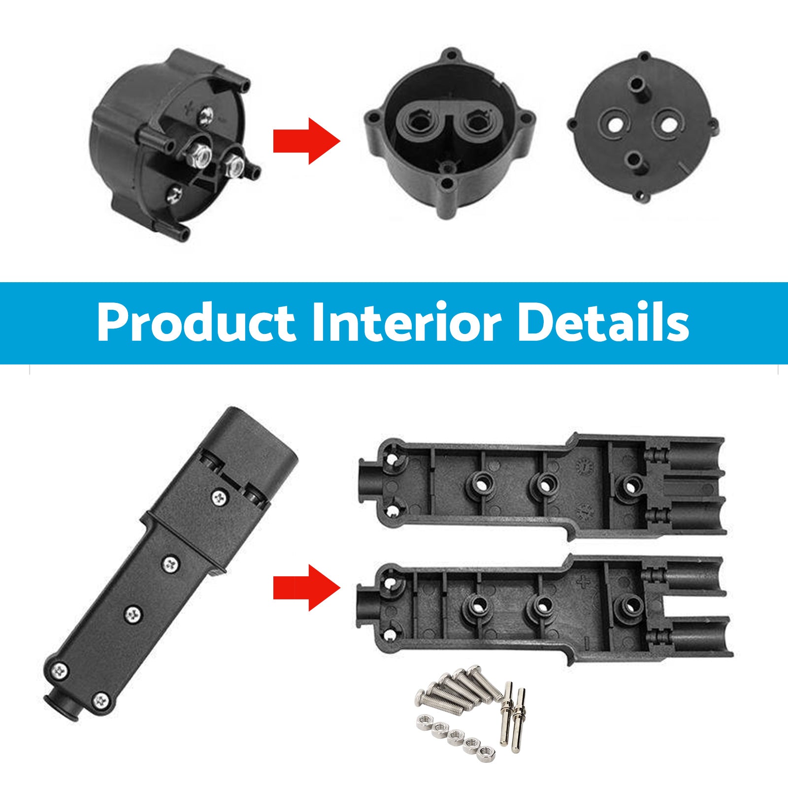 48V Golf Cart Charger Handle Plug & Receptacle Suitable For Yamaha G19 / G22 JR1-H235A-00-2