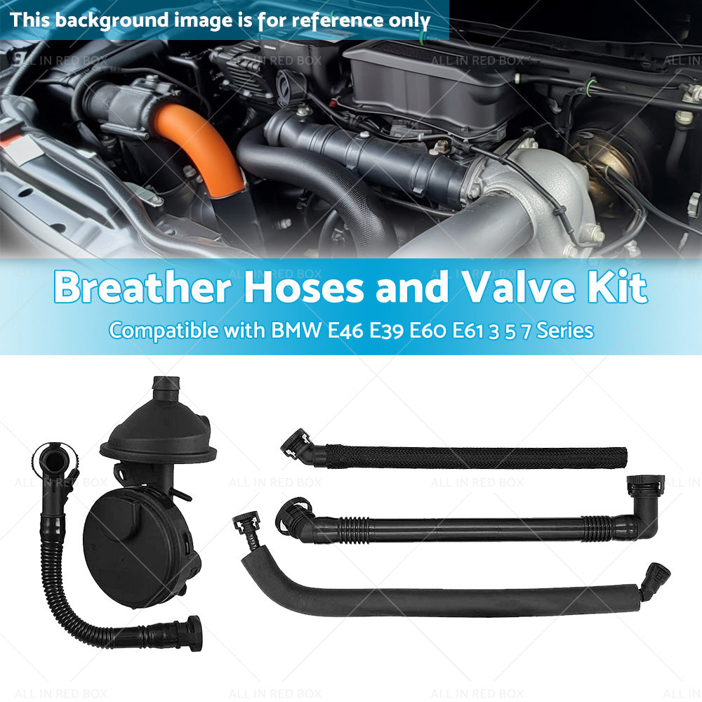 5PCS Crankcase Vent Valve  and  Breather Hose Kit Suitable for BMW M52 M54 E46 X3 X5-2