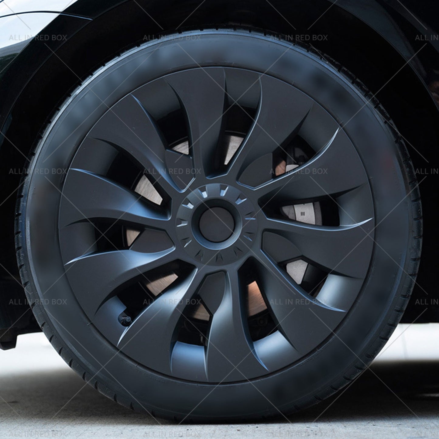 Suitable For Tesla Model 3 Wheel Cover Caps 18 Inch Rim Hubcap Hub Cap Set of 4-4