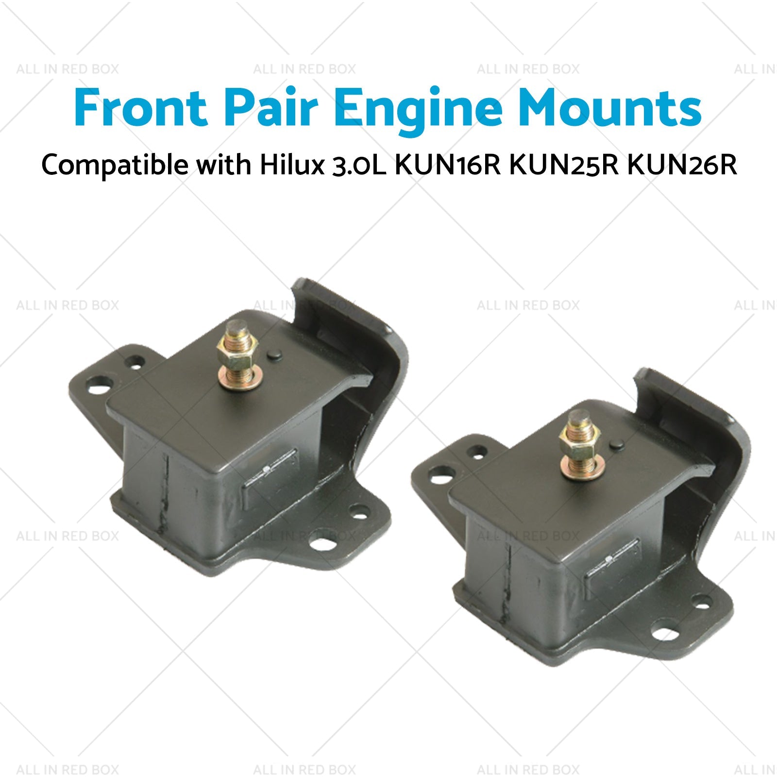 Front Pair Engine Mounts Suitable for Hilux 3. 0L KUN26R KUN16R KUN25R 05-16-3