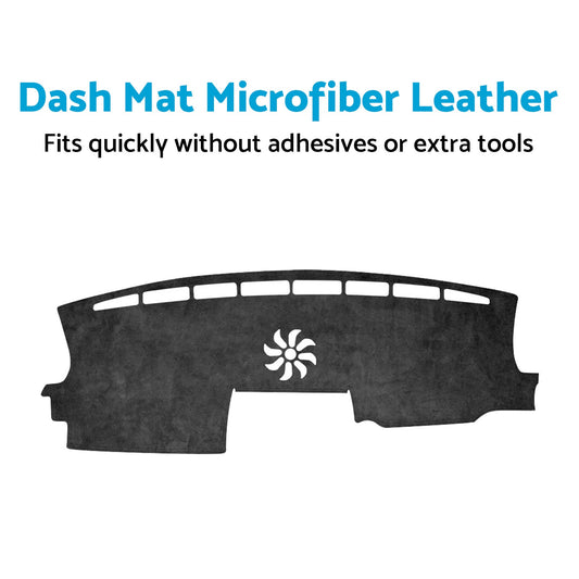 1x Non-Slip Microfiber Leather Dash Mat Suitable For Ford Ranger 2022-2025-0