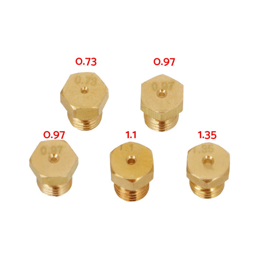 5x Burner Gas Jets & Nozzles Set Suitable For Natural Gas & LPG Hob Conversion-0