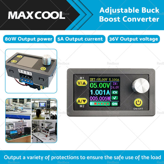 DC 36V 5A 80W Adjustable Regulated Power Supply Buck Boost Converter DC CNC AU-1
