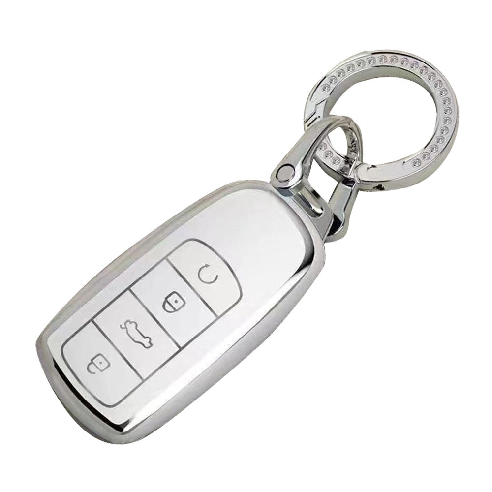 Car Remote Key Fob Case Cover TPU White Suitable For Chery Omoda 5-0