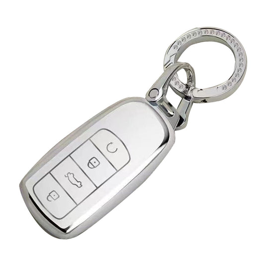 Car Remote Key Fob Case Cover TPU White Suitable For Chery Omoda 5-0