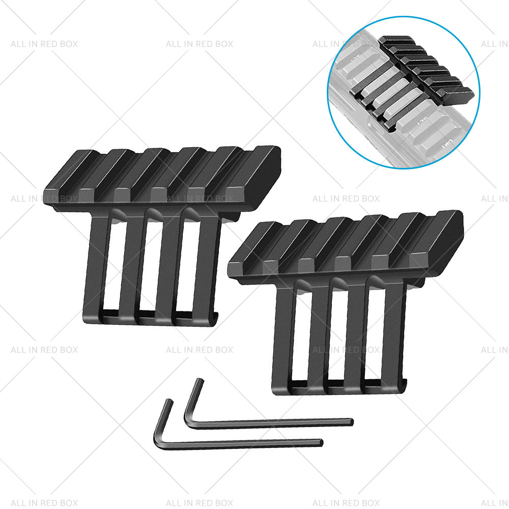 2PCS Low Profile Tactical 45 Degree Offset Angle Mount Picatinny Weaver Rail-2