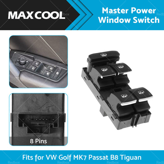 5G0959857C Master Power Window Control Switch for VW Golf MK7 Passat B8 Tiguan-0
