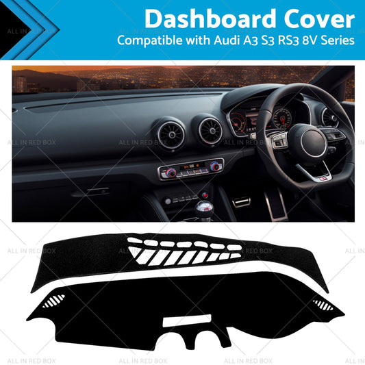 Dash Mat Non-Slip Suitablefor Audi A3 S3 RS3 8V Series 2013-2018 Dashboard Cover-0