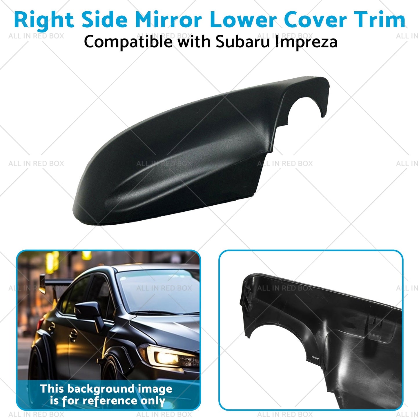 Right Mirror Lower Cover Trim Suitablefor 16-23 Subaru Impreza Forester Outback-3