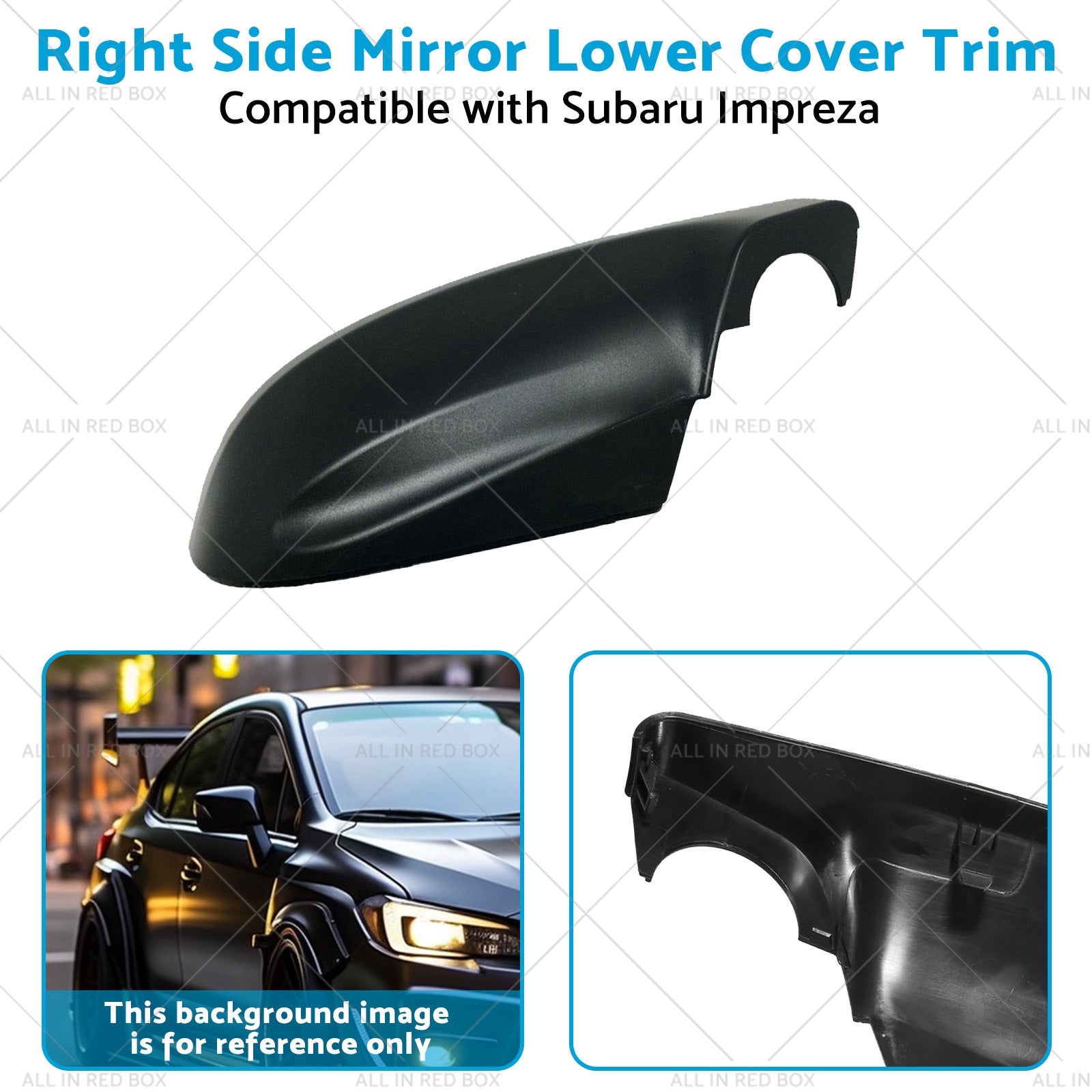 Right Mirror Lower Cover Trim Suitablefor 16-23 Subaru Impreza Forester Outback-3