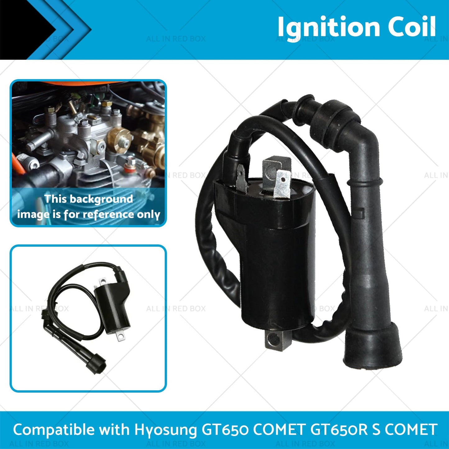 12V Single Lead Ignition Coil Suitable For Hyosung GT650 COMET   GT650R S COMET-1
