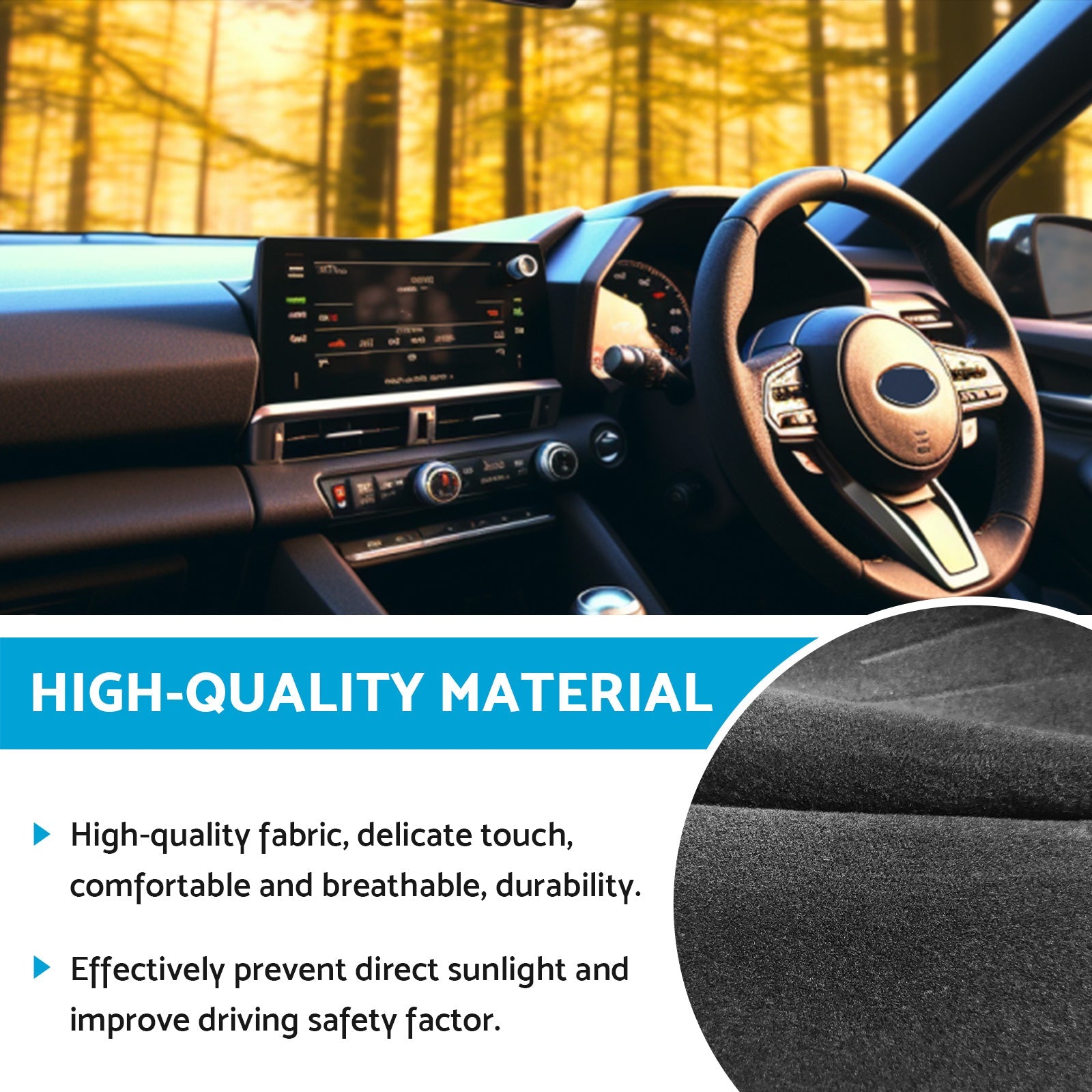 Dashboard Sunshade Mat Suitable For Toyota 86 Subaru BRZ 2021-2023 GT GR-2