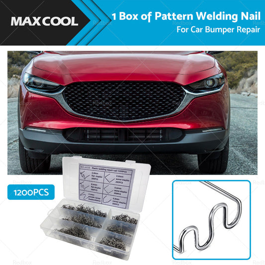 1200PCS Steel Hot Stapler Staples Repair Tools Kit For Plastic Welder Car Bumper-0