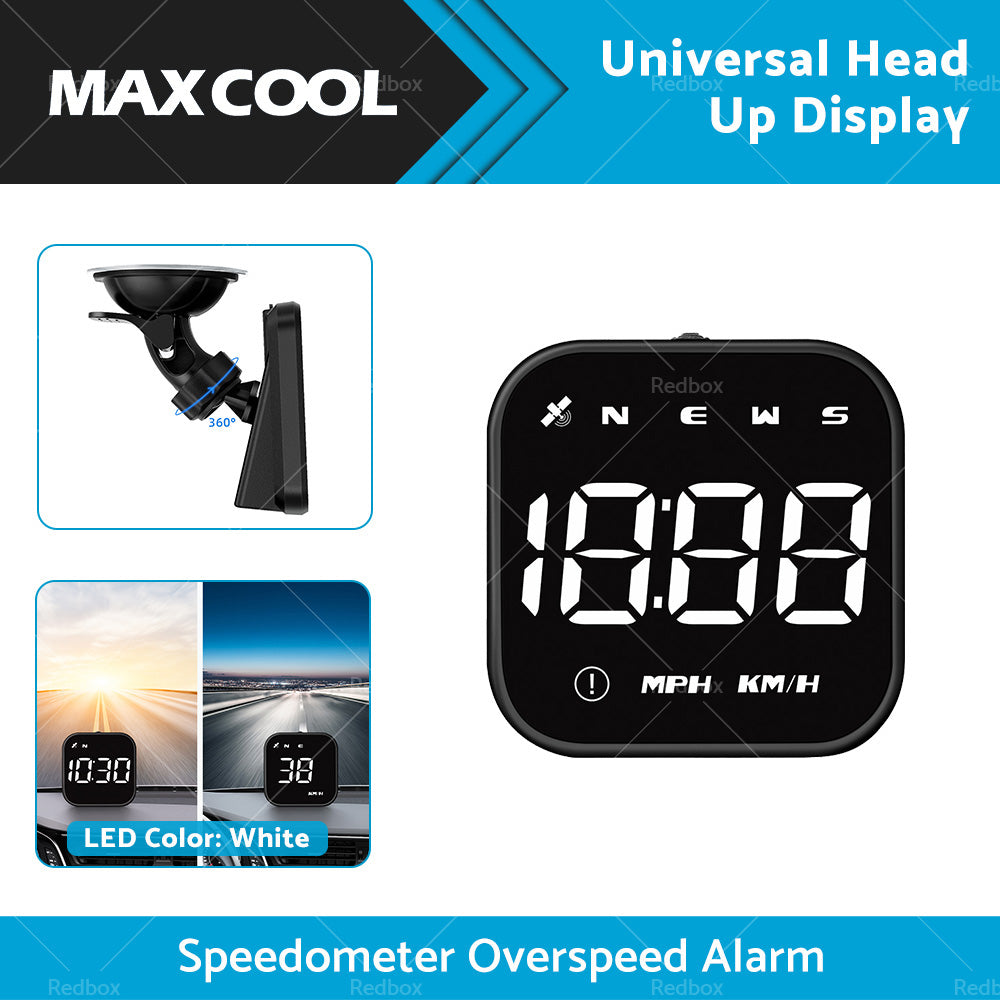 HUD Head Up Display Car LED Digital GPS Speedometer Universal Overspeed Alarm-1