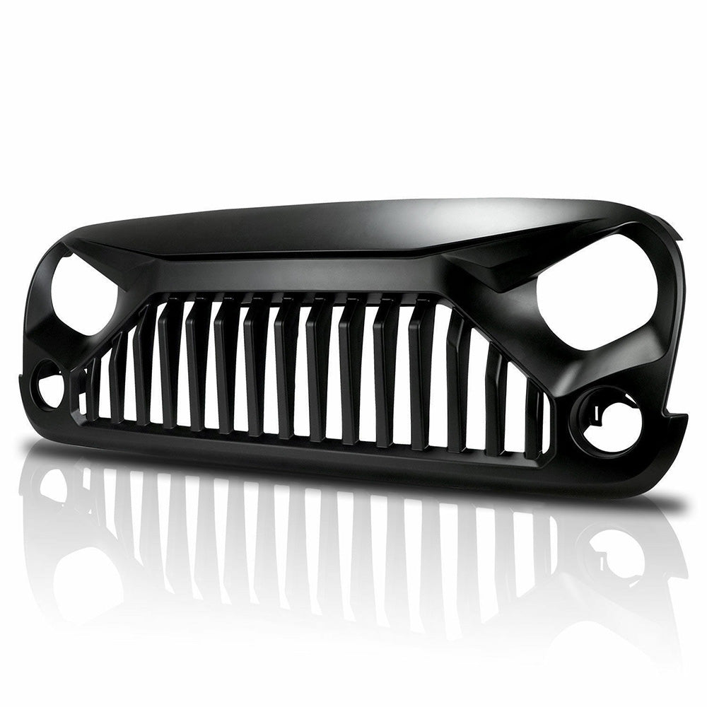 Black Front Gladiator Grille Vander Grill Suitable For Jeep Wrangler JK Unlimited 2007-2018-3