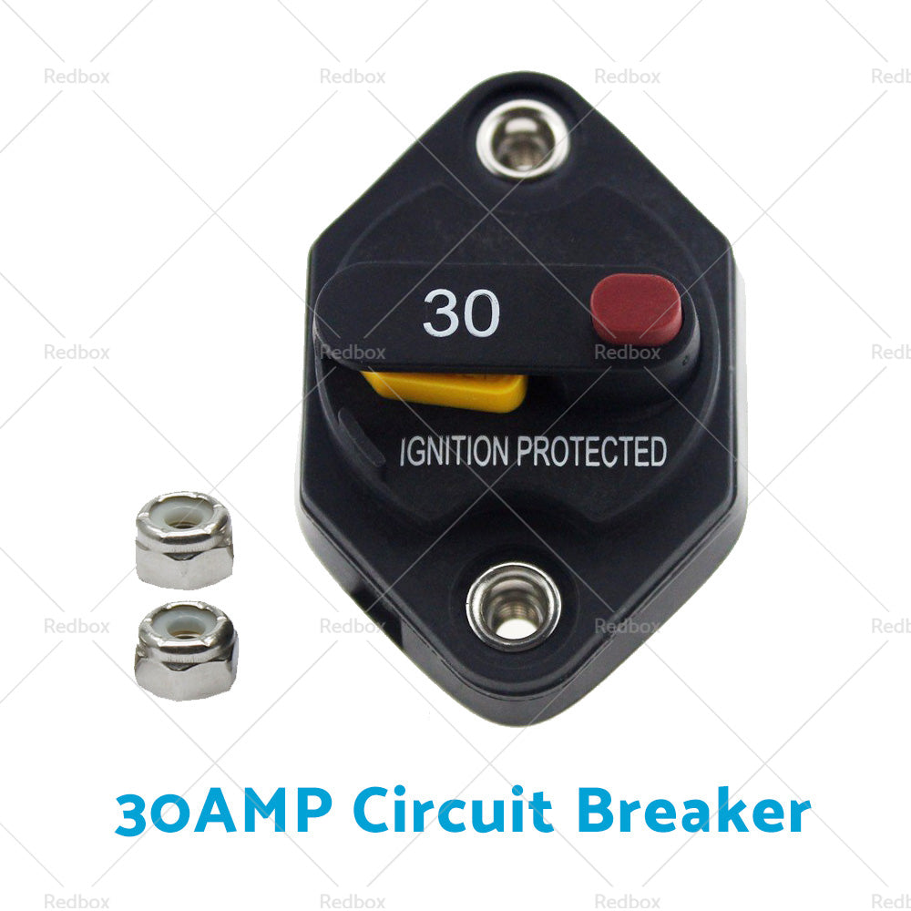 15/20/25/30/40/50A AMP Circuit Breaker Waterproof 12V 32V DC Manual Reset-8