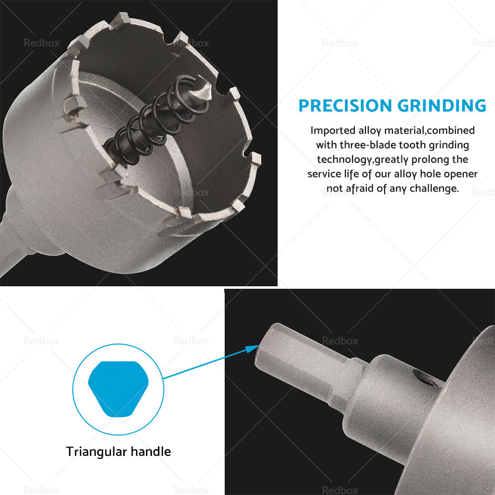 TCT Carbide Tip Hole Saw Carbide Metal Drill Bit Stainless Steel Cutter 16-53mm-3