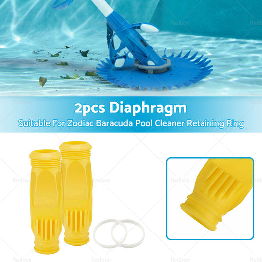 2PCS Diaphragm Cassette Suitable For Zodiac Baracuda Pool Cleaner Retaining Ring-1
