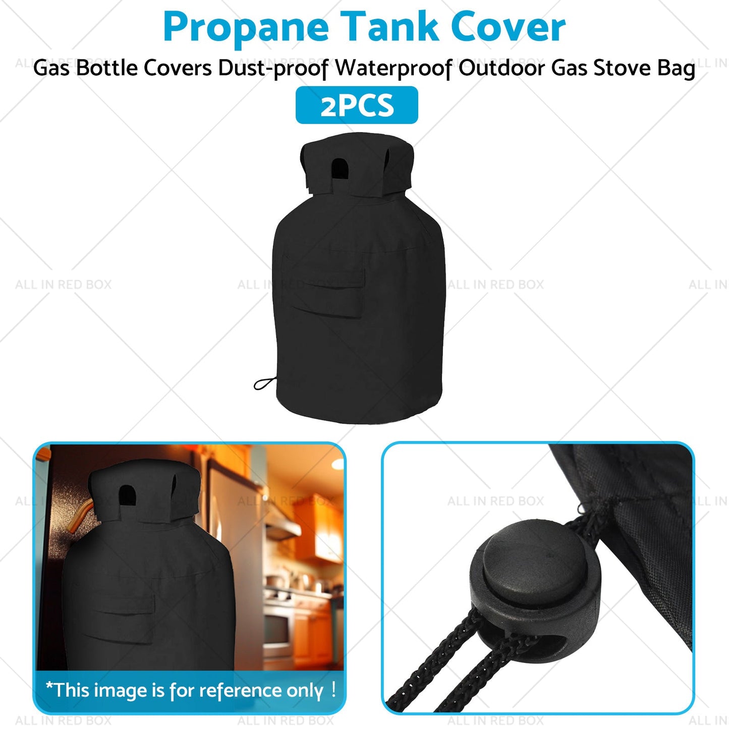 2PCS Propane Tank Cover Gas Bottle Covers Dust-proof Waterproof Gas Stove Bag-4