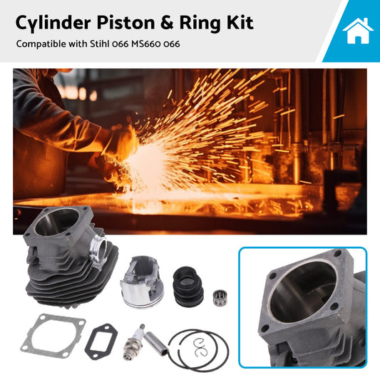 Suitable For Stihl 066 MS660 066 Chainsaw Parts 56mm Cylinder Piston  and  Ring Kit-0