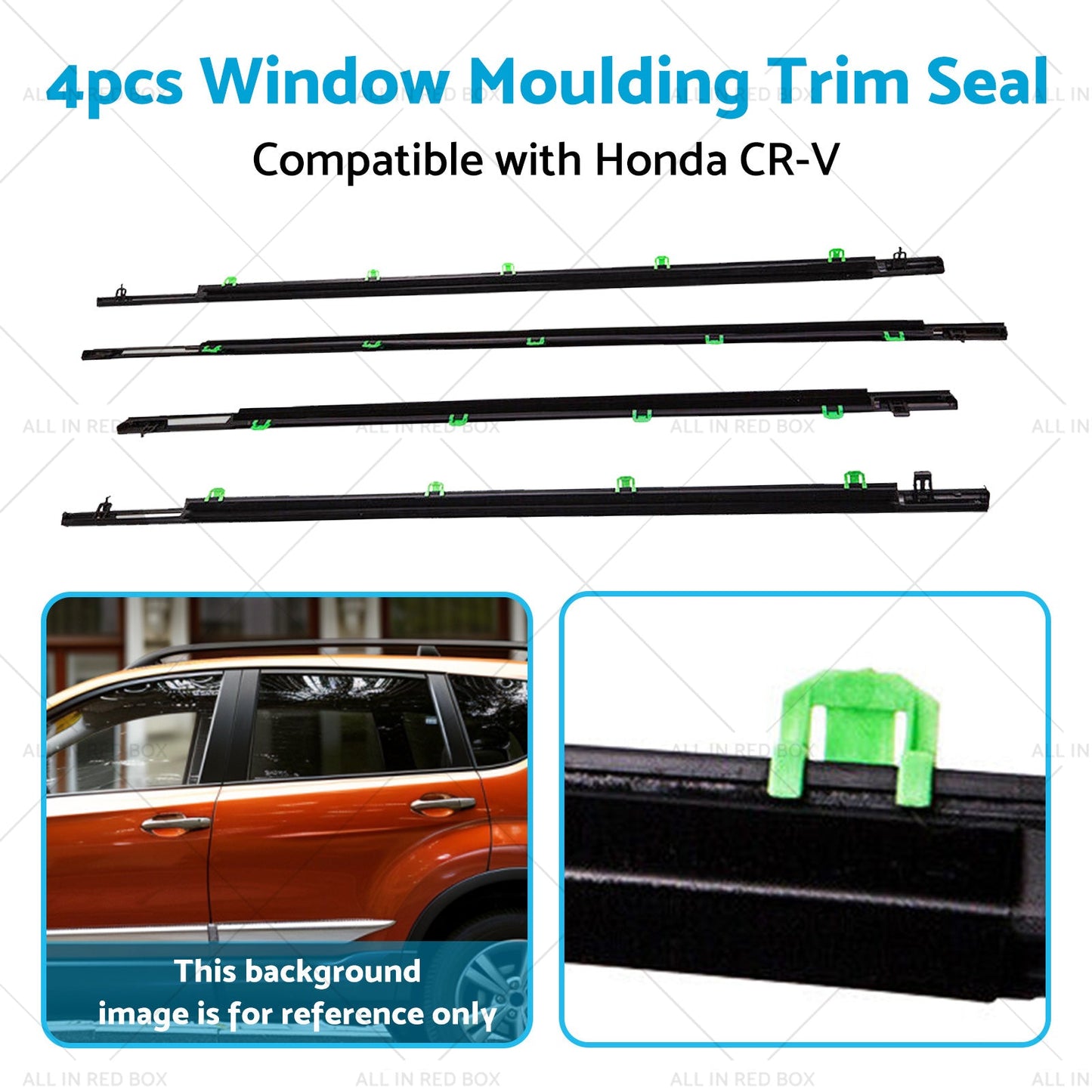Black Weatherstrip Window Moulding Trim Seal Suitable For Honda CR-V CRV 07-11-4