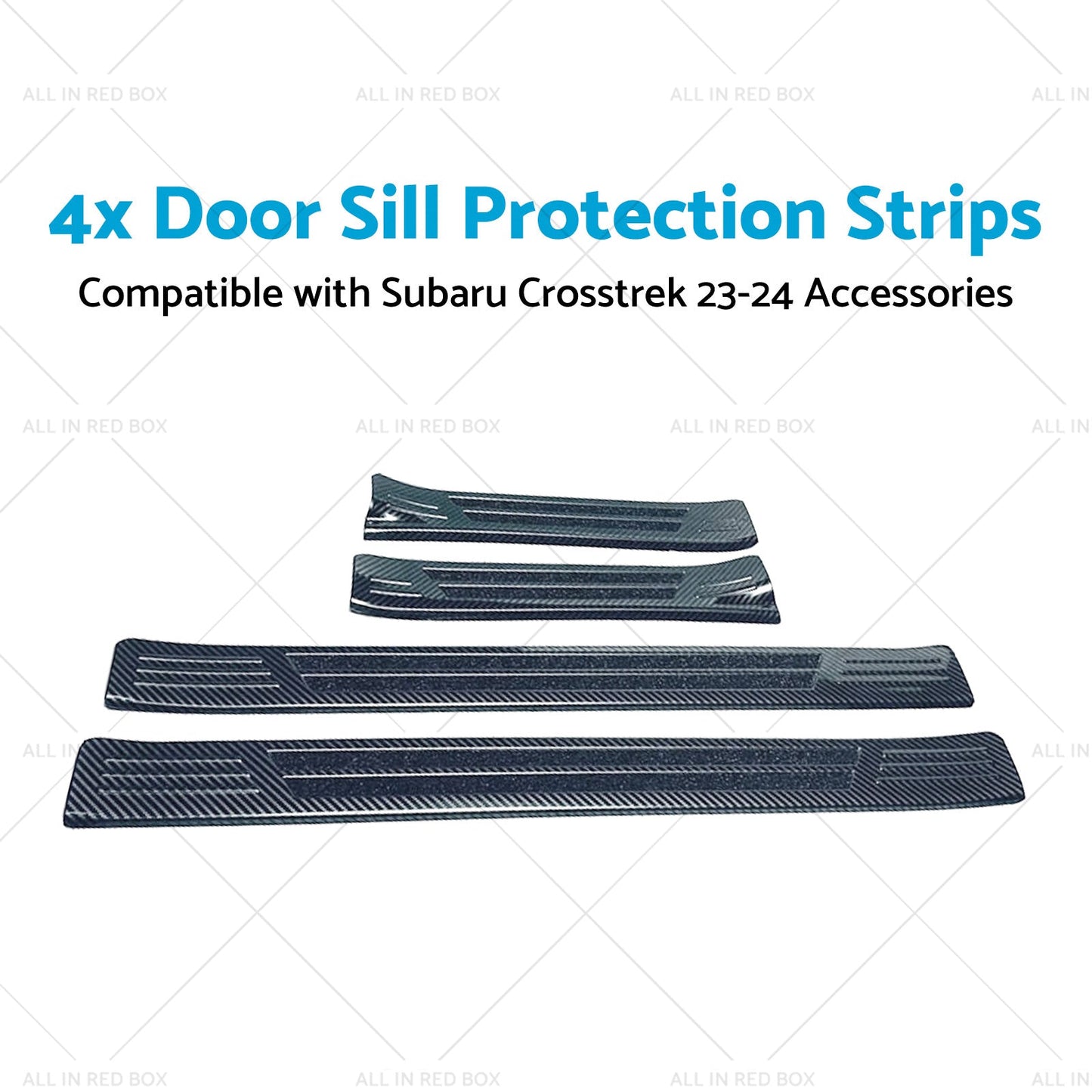 4PCS Door Sill Protection Strips Suitable for Subaru Crosstrek 23-24 Accessories-3