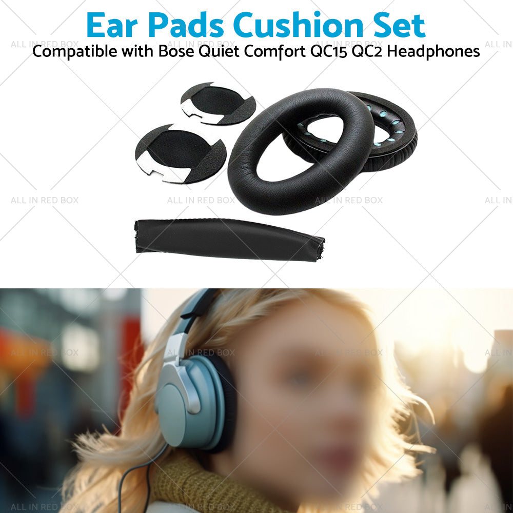 Ear Pads Headband Suitable for QuietComfort 2 QC2 QC15 QC25 Bose Earphones-2