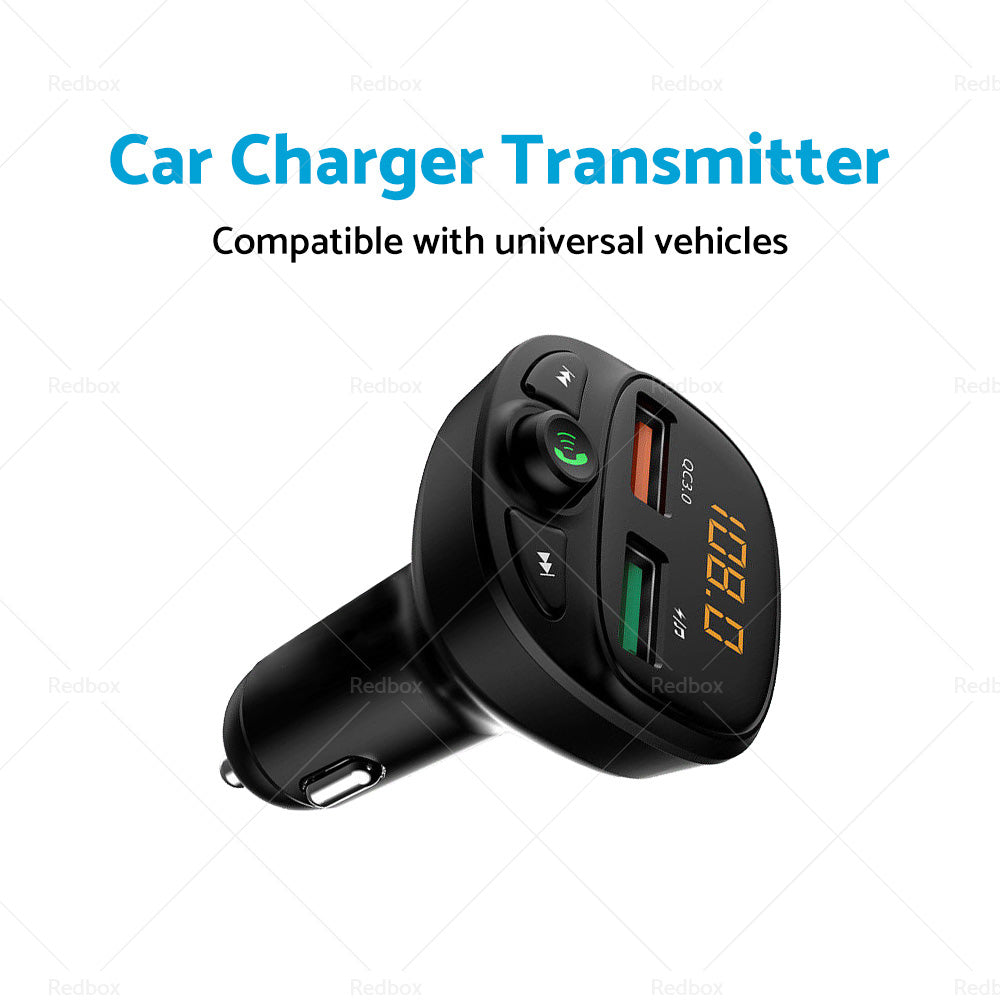 Car Phone Charger Transmitter FM Radio for iPhone Android Wireless Adapter-3