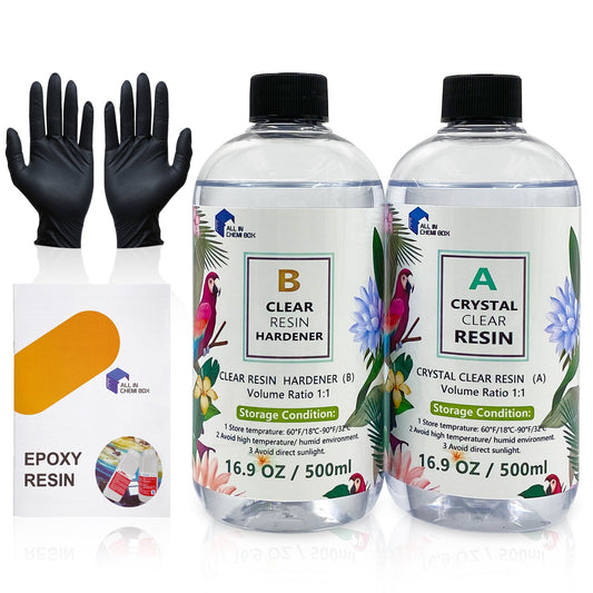 Epoxy Resin 1:1 AB Kit Craft Coating UV Color Pigment Paste Liquid Silicone Mold-0