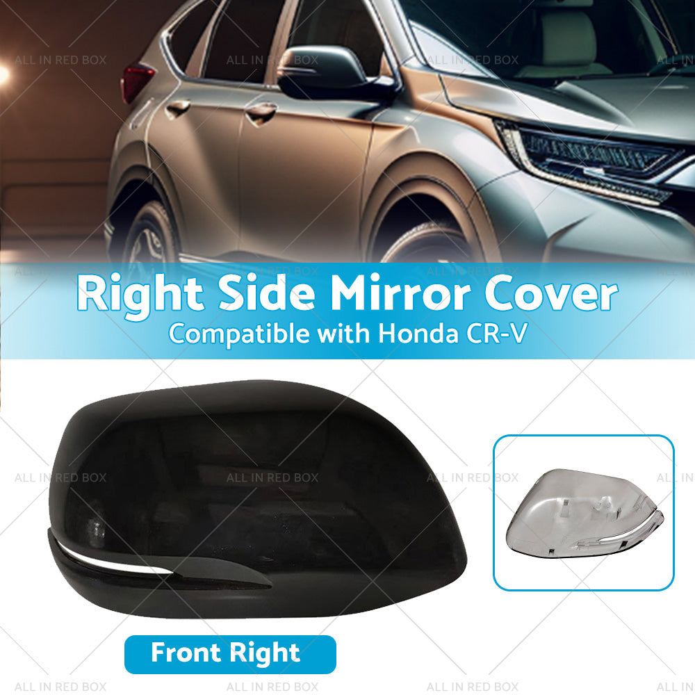 RH Mirror Cover Housing Cap Suitable for Honda CR-V 12- NH731P Crystal Black-2